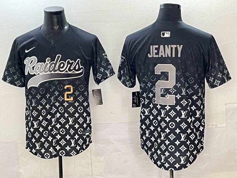 Men 2025 Nike Oakland Raiders #2 Jeanty Black Limited NFL Jersey style 004